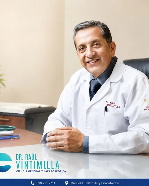 Dr. Raúl Vintimilla Ávila, cirujano general y laparoscopista en Cuenca